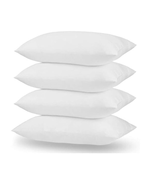 Microfiber Extra Soft White Pillows | Pillows for Sleeping White - Pack of 4 (Size - 16x24 Inches Or 40x60 cm)