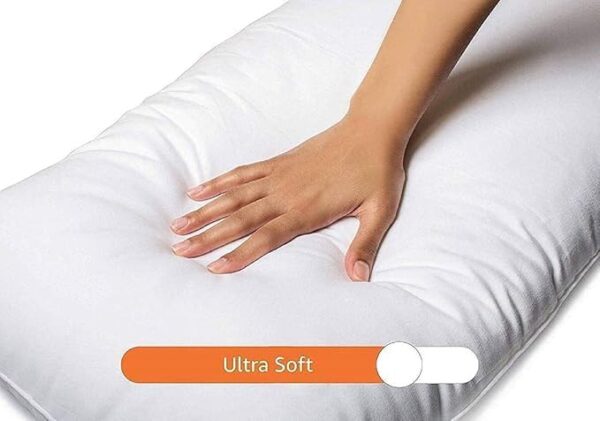 Microfiber Extra Soft White Pillows | Pillows for Sleeping White - Pack of 4 (Size - 16x24 Inches Or 40x60 cm) - Image 3