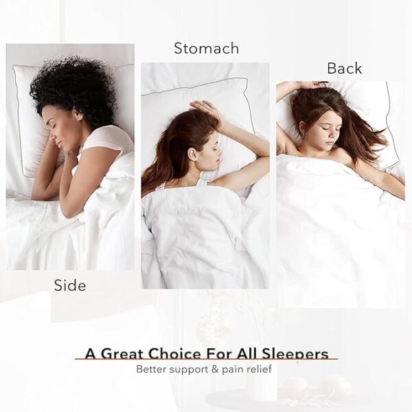 Microfiber Extra Soft White Pillows | Pillows for Sleeping White - Pack of 4 (Size - 16x24 Inches Or 40x60 cm) - Image 4